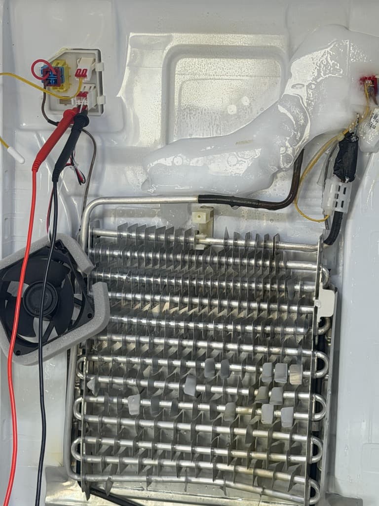 Frozen Refrigerator Evaporator